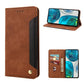 Skin Feel Splicing Leather Phone Case, For Motorola Moto G52, For Sony Xperia 10 IV, For Samsung Galaxy M53 5G