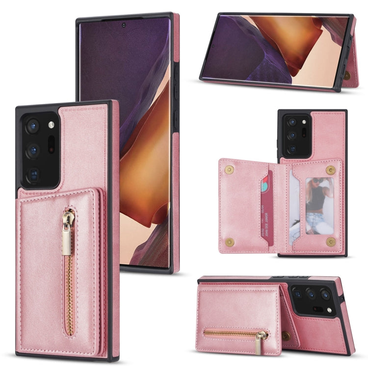 Zipper Card Holder Phone Case, For Samsung Galaxy A12 5G, For Samsung Galaxy A51 4G, For Samsung Galaxy A71 4G, For Samsung Galaxy A52 / A52s, For Samsung Galaxy Note20, For Samsung Galaxy Note20 Ultra, For Samsung Galaxy S20, For Samsung Galaxy S20+