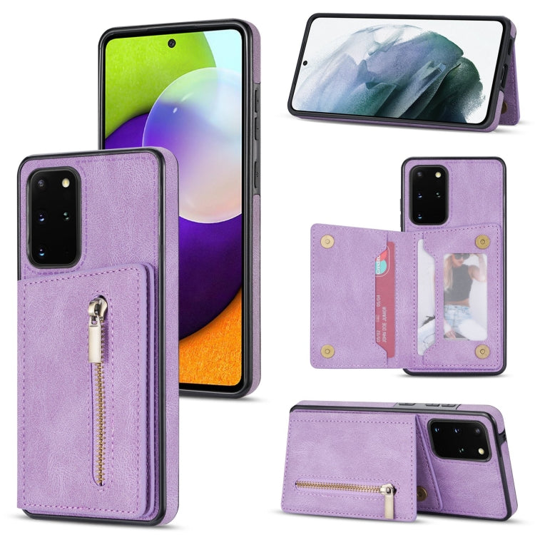 Zipper Card Holder Phone Case, For Samsung Galaxy S20 FE, For Samsung Galaxy S20 Ultra, For Samsung Galaxy S21 Ultra 5G, For Samsung Galaxy S21+ 5G, For Samsung Galaxy S21 5G, For Samsung Galaxy S21 FE 5G, For Samsung Galaxy S22 5G���������������������...