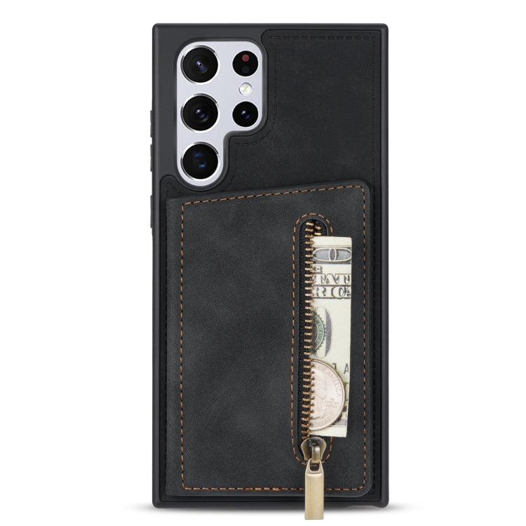 Zipper Card Holder Phone Case, For Samsung Galaxy S22 Ultra 5G, For Samsung Galaxy A53 5G
