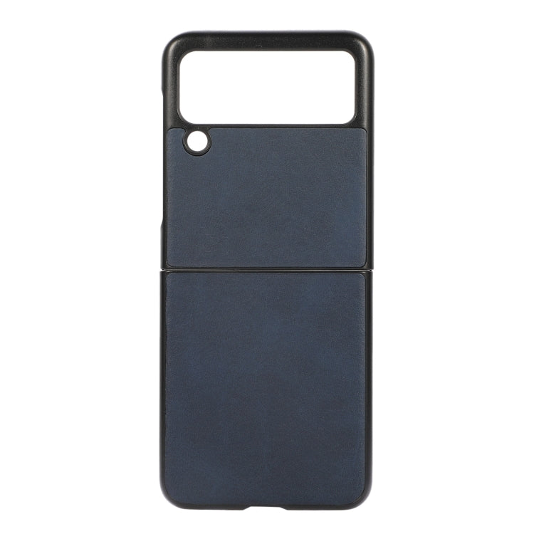 Two-color Calf Texture PU Phone Case, For Samsung Galaxy Z Flip3 5G