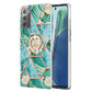 Splicing Marble Flower Pattern TPU Ring Holder Case
