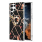 Splicing Marble Flower Pattern TPU Ring Holder Case