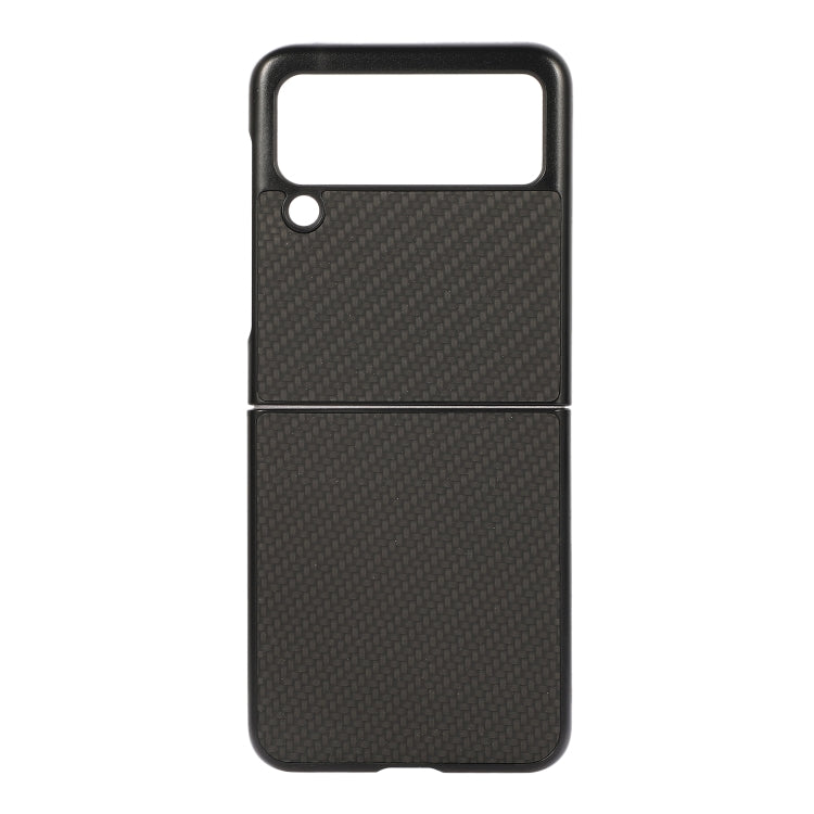 Carbon Fiber Texture PU Leather Phone Case, For Samsung Galaxy Z Flip3 5G