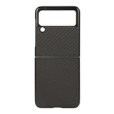 Carbon Fiber Texture PU Leather Phone Case, For Samsung Galaxy Z Flip3 5G
