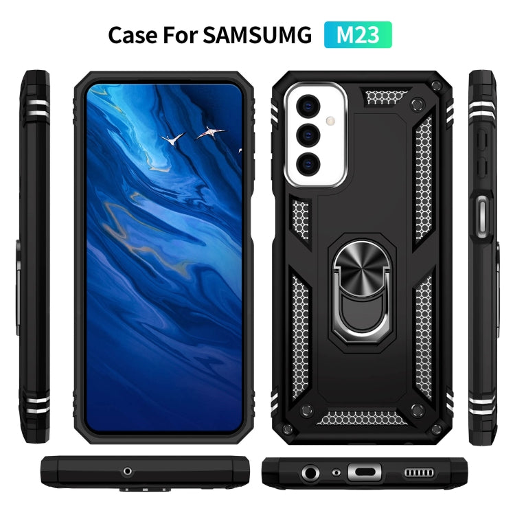 Shockproof TPU + PC Holder Phone Case, For Samsung Galaxy M23