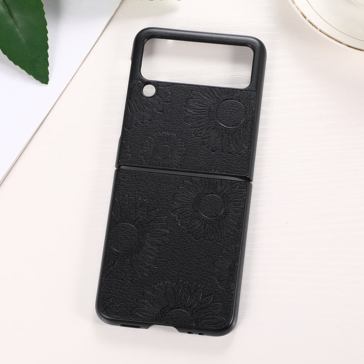 Sunflower Pattern PU+TPU+PC Shockproof Phone Case