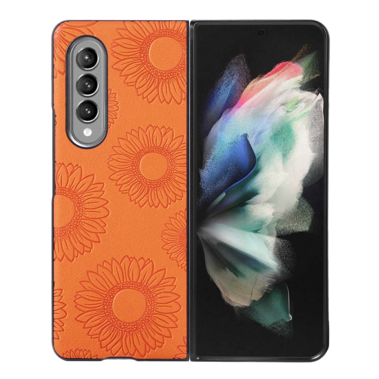 Sunflower Pattern PU+TPU+PC Shockproof Phone Case