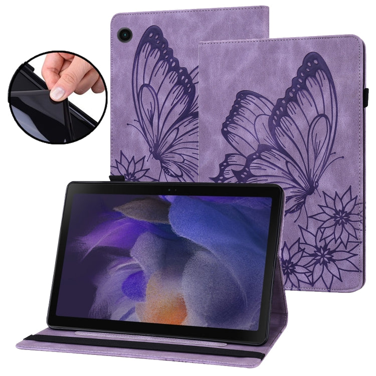 Big Butterfly Embossed Leather Tablet Case, For Samsung Galaxy Tab A7 Lite T220/T225, For Samsung Galaxy Tab A8, For Samsung Galaxy Tab A 8.0 2019 T290/T295, For Samsung Galaxy Tab S6 Lite P610, For Samsung Galaxy Tab S7 T870, For Samsung Galaxy Tab S8...