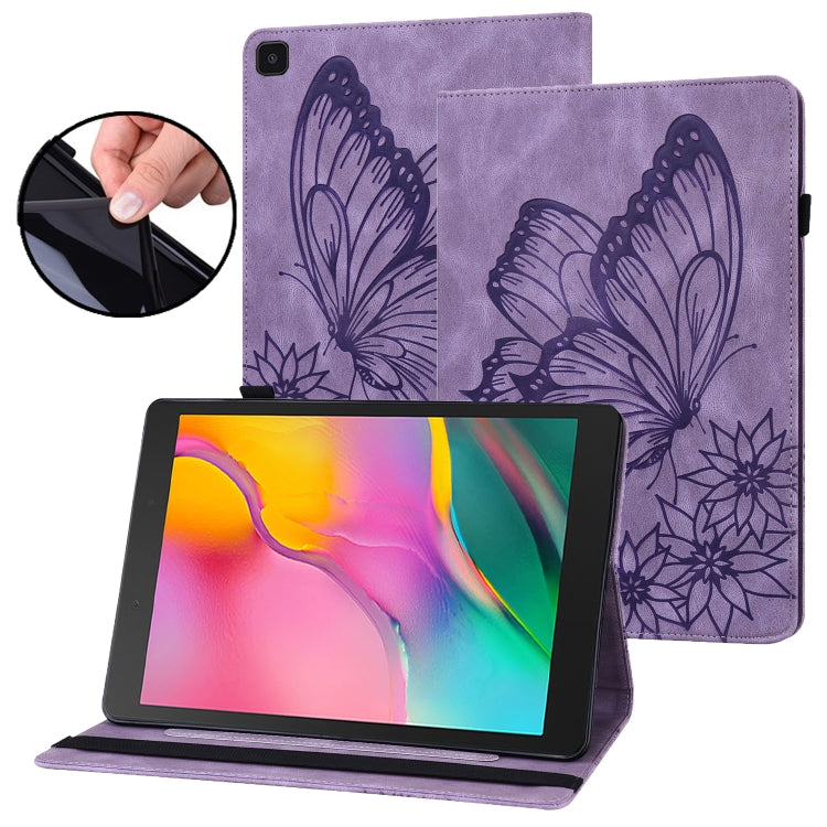 Big Butterfly Embossed Leather Tablet Case, For Samsung Galaxy Tab A7 Lite T220/T225, For Samsung Galaxy Tab A8, For Samsung Galaxy Tab A 8.0 2019 T290/T295, For Samsung Galaxy Tab S6 Lite P610, For Samsung Galaxy Tab S7 T870, For Samsung Galaxy Tab S8...
