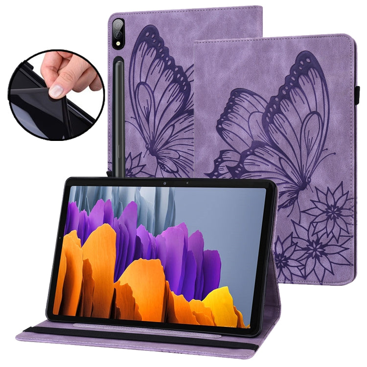 Big Butterfly Embossed Leather Tablet Case, For Samsung Galaxy Tab A7 Lite T220/T225, For Samsung Galaxy Tab A8, For Samsung Galaxy Tab A 8.0 2019 T290/T295, For Samsung Galaxy Tab S6 Lite P610, For Samsung Galaxy Tab S7 T870, For Samsung Galaxy Tab S8...