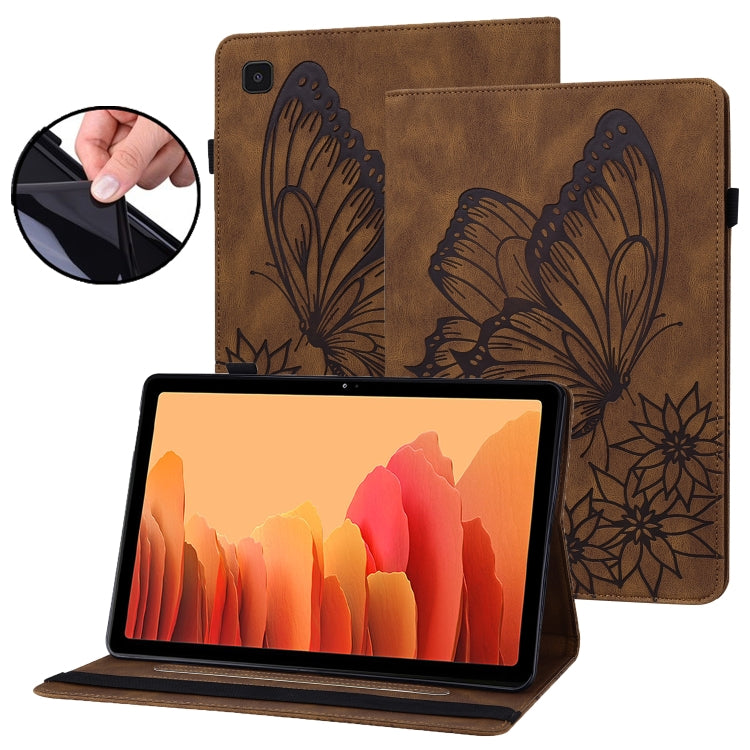 Big Butterfly Embossed Leather Tablet Case, For Samsung Galaxy Tab A7 T500, For Samsung Galaxy Tab S2 9.7 T810/T815