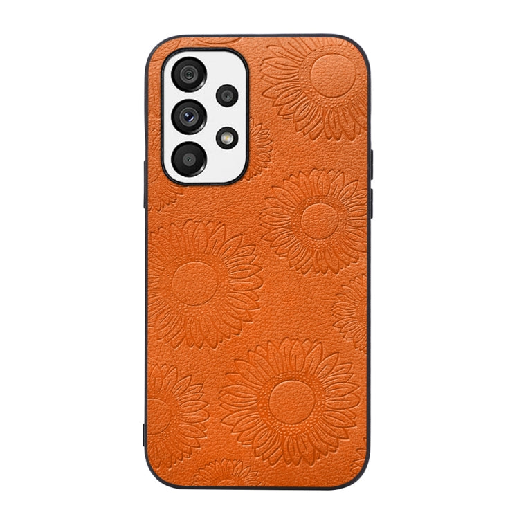 Sunflower Pattern PU+TPU+PC Shockproof Phone Case, For Samsung Galaxy A13 4G, For Samsung Galaxy A23 4G, For Samsung Galaxy A33 5G, For Samsung Galaxy A53 5G, For Samsung Galaxy A73 5G