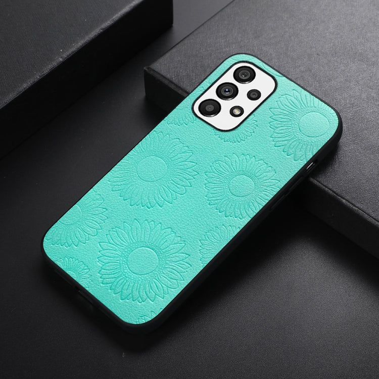 Sunflower Pattern PU+TPU+PC Shockproof Phone Case, For Samsung Galaxy A13 4G, For Samsung Galaxy A23 4G, For Samsung Galaxy A33 5G, For Samsung Galaxy A53 5G, For Samsung Galaxy A73 5G