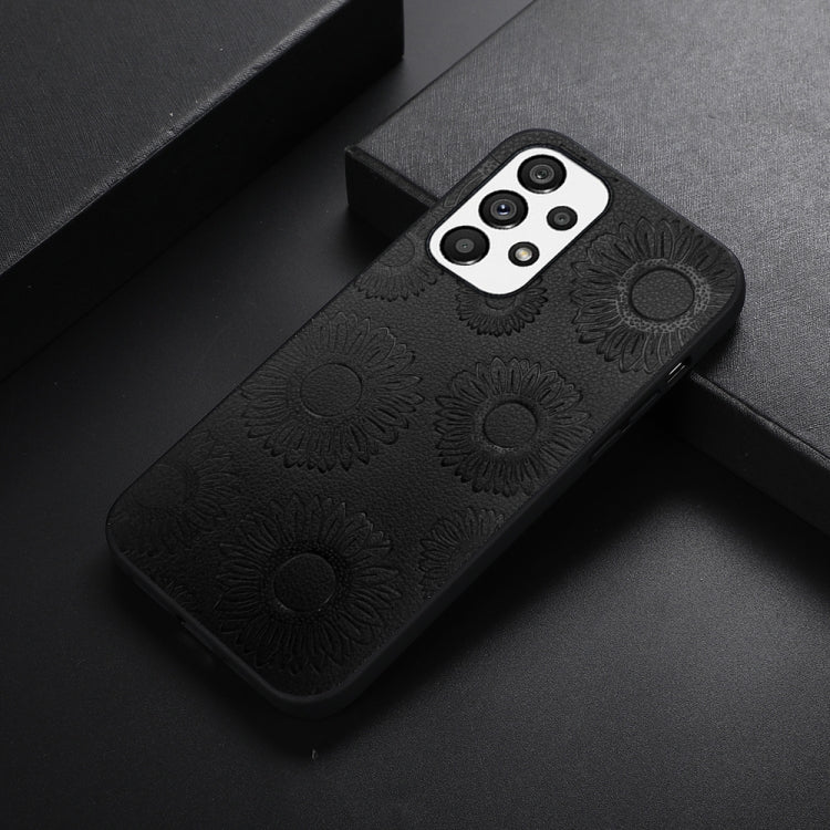 Sunflower Pattern PU+TPU+PC Shockproof Phone Case, For Samsung Galaxy A13 4G, For Samsung Galaxy A23 4G, For Samsung Galaxy A33 5G, For Samsung Galaxy A53 5G, For Samsung Galaxy A73 5G
