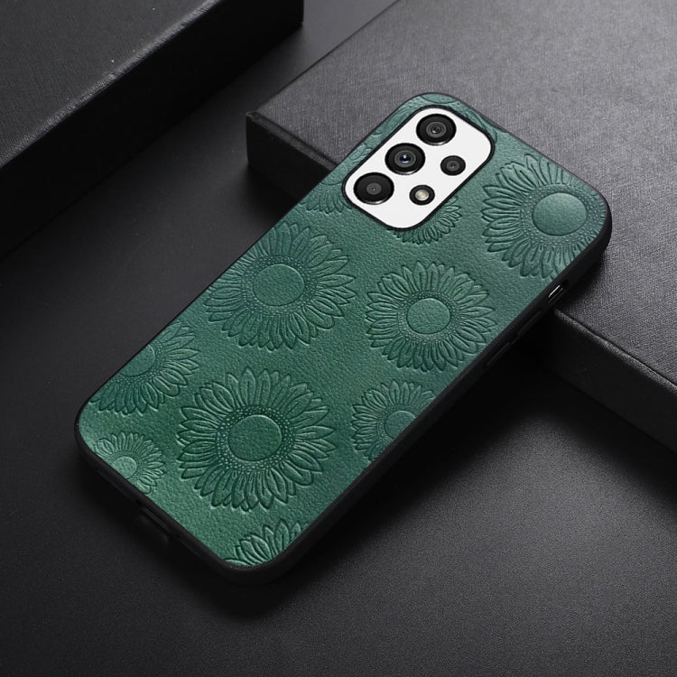 Sunflower Pattern PU+TPU+PC Shockproof Phone Case, For Samsung Galaxy A13 4G, For Samsung Galaxy A23 4G, For Samsung Galaxy A33 5G, For Samsung Galaxy A53 5G, For Samsung Galaxy A73 5G