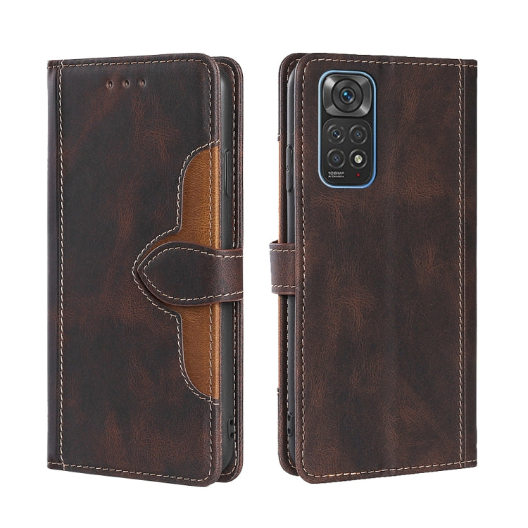 Stitching Skin Feel Magnetic Buckle Horizontal Flip PU Leather Case, For Xiaomi Redmi K50 Gaming/Poco F4 GT, For Xiaomi Redmi Note 11 4G Global/Redmi Note 11S, For Xiaomi Redmi Note 11 Pro 4G Global/Redmi Note11 Pro 5G Global, For Xiaomi 12 Pro