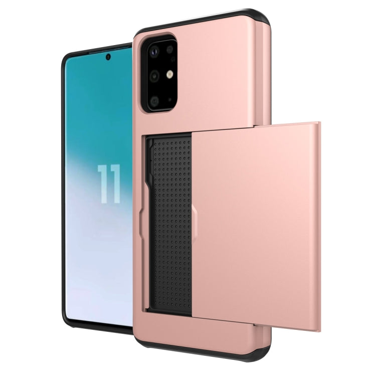 Shockproof Rugged Armor Protective Case with Card Slot, For Samsung Galaxy S20, For Samsung Galaxy S20+, For Samsung Galaxy S20 Ultra