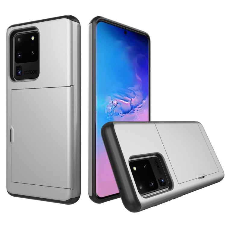 Shockproof Rugged Armor Protective Case with Card Slot, For Samsung Galaxy S20, For Samsung Galaxy S20+, For Samsung Galaxy S20 Ultra