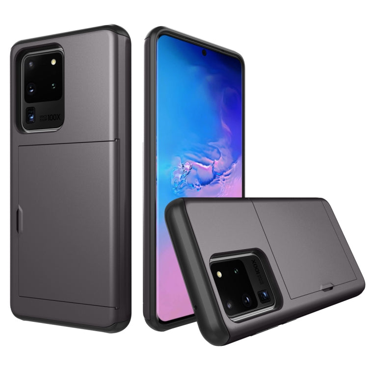 Shockproof Rugged Armor Protective Case with Card Slot, For Samsung Galaxy S20, For Samsung Galaxy S20+, For Samsung Galaxy S20 Ultra