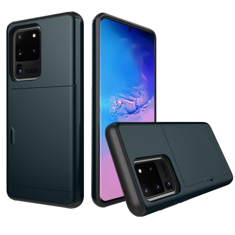 Shockproof Rugged Armor Protective Case with Card Slot, For Samsung Galaxy S20, For Samsung Galaxy S20+, For Samsung Galaxy S20 Ultra