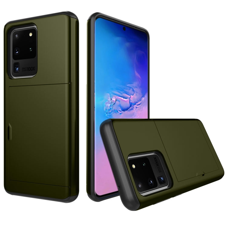 Shockproof Rugged Armor Protective Case with Card Slot, For Samsung Galaxy S20, For Samsung Galaxy S20+, For Samsung Galaxy S20 Ultra