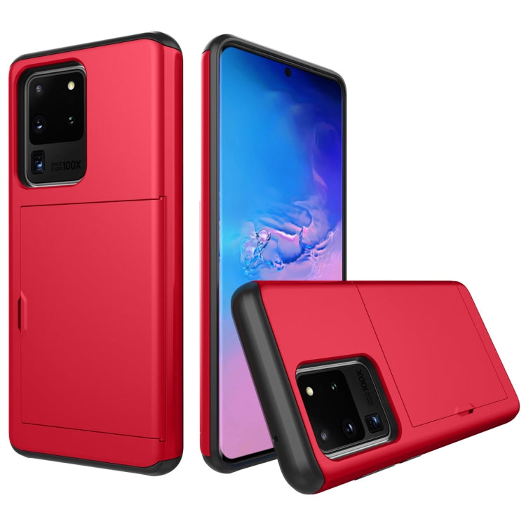 Shockproof Rugged Armor Protective Case with Card Slot, For Samsung Galaxy S20, For Samsung Galaxy S20+, For Samsung Galaxy S20 Ultra