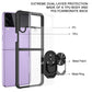 Transparent TPU + Acrylic Ring Holder Phone Case, For Samsung Galaxy Z Flip4 5G