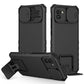 Stereoscopic Holder Sliding Camshield Phone Case, For Samsung Galaxy A02s US, For Samsung Galaxy A02s EU, For Samsung Galaxy A03 164mm, For Samsung Galaxy A03 166mm, For Samsung Galaxy A03s EU, For Samsung Galaxy A12 5G