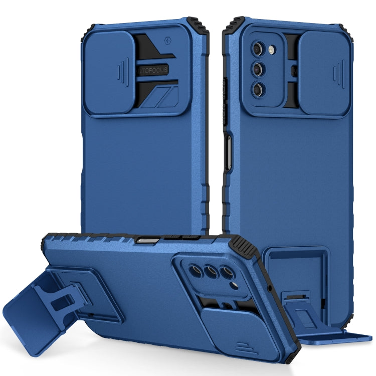 Stereoscopic Holder Sliding Camshield Phone Case, For Samsung Galaxy A02s US, For Samsung Galaxy A02s EU, For Samsung Galaxy A03 164mm, For Samsung Galaxy A03 166mm, For Samsung Galaxy A03s EU, For Samsung Galaxy A12 5G