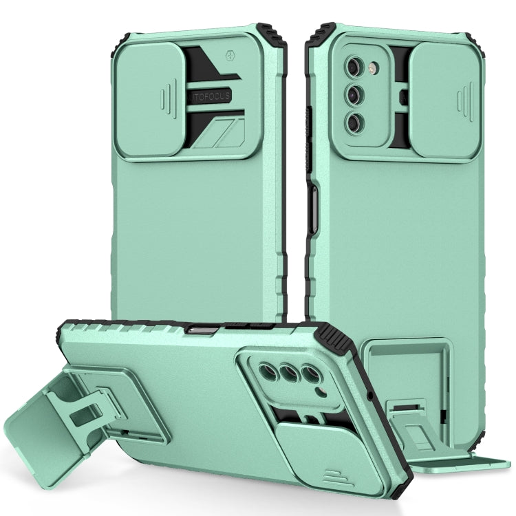 Stereoscopic Holder Sliding Camshield Phone Case, For Samsung Galaxy A02s US, For Samsung Galaxy A02s EU, For Samsung Galaxy A03 164mm, For Samsung Galaxy A03 166mm, For Samsung Galaxy A03s EU, For Samsung Galaxy A12 5G