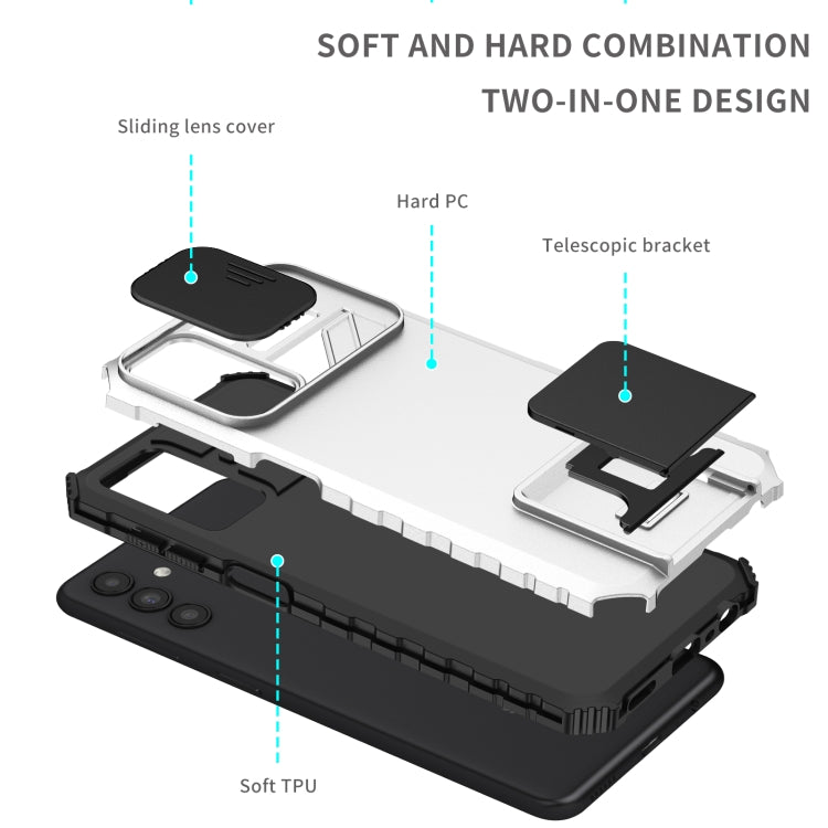 Stereoscopic Holder Sliding Camshield Phone Case, For Samsung Galaxy A13, For Samsung Galaxy A33 5G, For Samsung Galaxy A53 5G