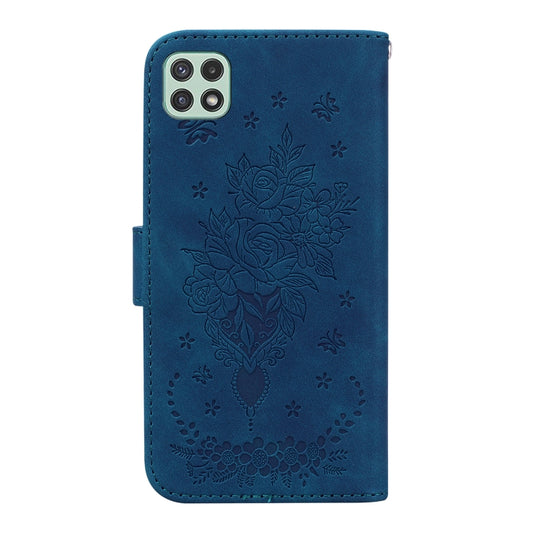 Butterfly Rose Embossed Leather Phone Case