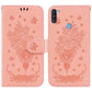 Butterfly Rose Embossed Leather Phone Case