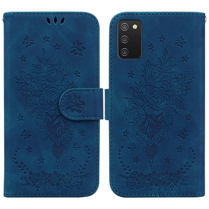 Butterfly Rose Embossed Leather Phone Case