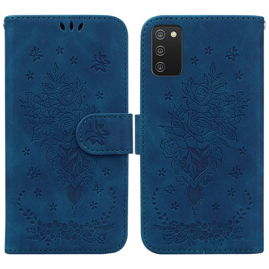Butterfly Rose Embossed Leather Phone Case