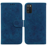 Butterfly Rose Embossed Leather Phone Case