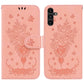 Butterfly Rose Embossed Leather Phone Case
