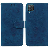 Butterfly Rose Embossed Leather Phone Case