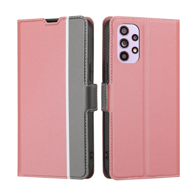 Twill Texture Side Button Leather Phone Case