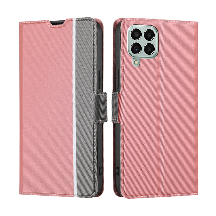 Twill Texture Side Button Leather Phone Case