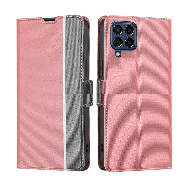 Twill Texture Side Button Leather Phone Case