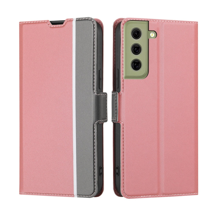 Twill Texture Side Button Leather Phone Case