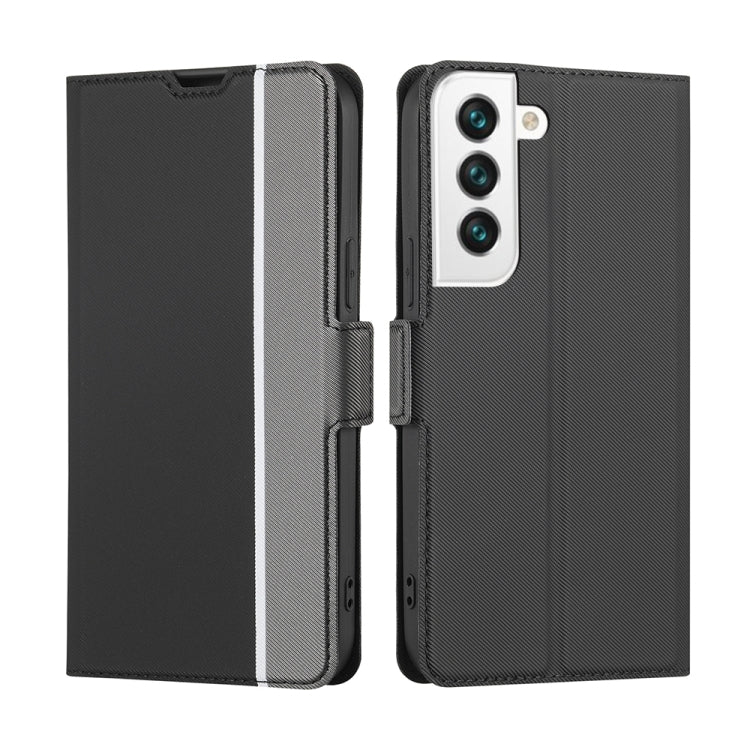 Twill Texture Side Button Leather Phone Case