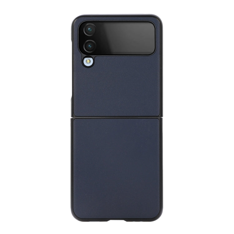 Sheep Texture Genuine Leather Phone Case, For Samsung Galaxy Z Flip4