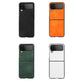Two-color Litchi Texture Phone Case, For Samsung Galaxy Z Flip4