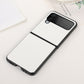 Two-color Litchi Texture Phone Case, For Samsung Galaxy Z Flip4