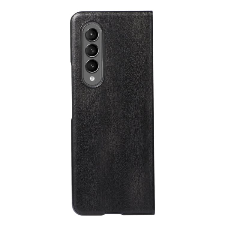 Yellow Cow Texture PU Phone Case, For Samsung Galaxy Z Fold4