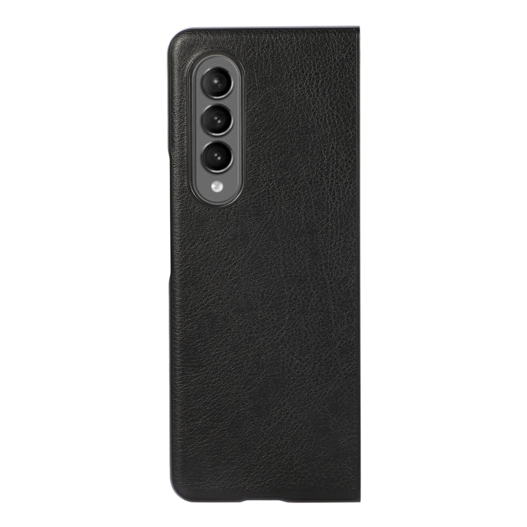 Two-color Litchi Texture PU Phone Case, For Samsung Galaxy Z Fold4