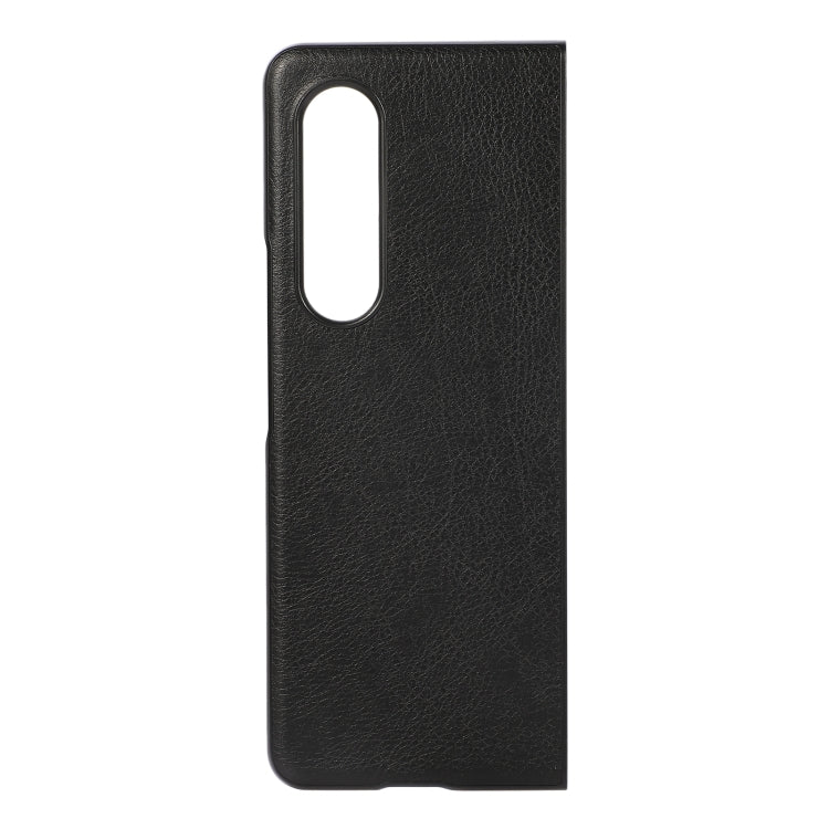Two-color Litchi Texture PU Phone Case, For Samsung Galaxy Z Fold4